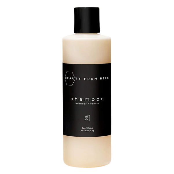 Bottle of Beauty From Bees Shampoo - Lavender & Vanilla 8oz/250mL
