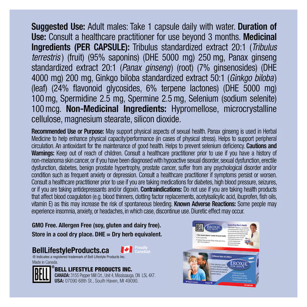 Bell Eroxil® for Men Information
