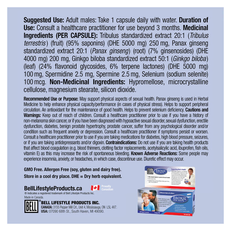 Bell Eroxil® for Men Information
