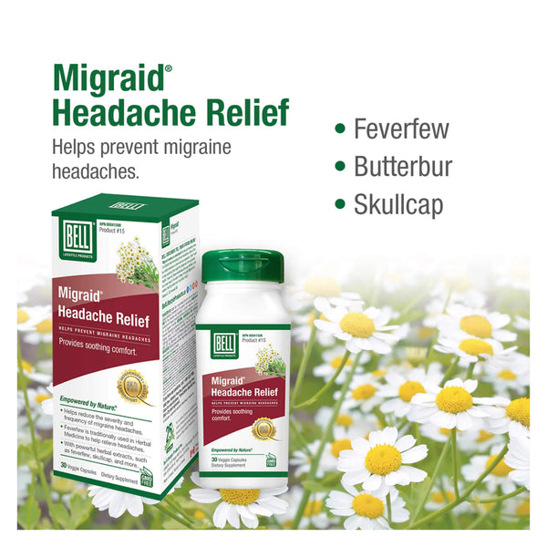 Bell Migraid® Headache Relief Main Ingredients

