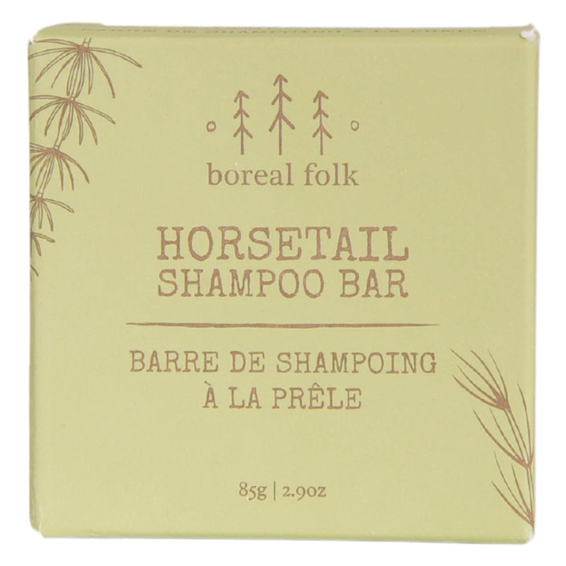 Package of.Boreal FolkHorsetail Shampoo Bar 85g/2.9oz
