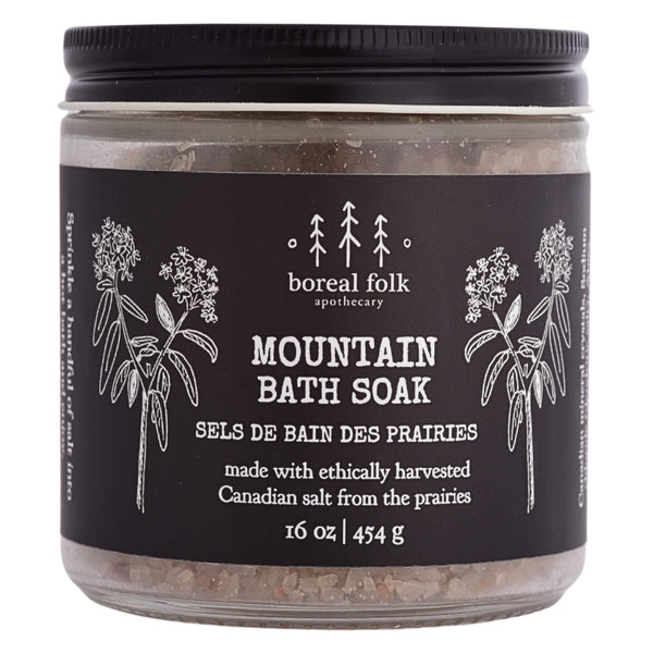 Jar of Boreal Folk Mountain Bath Soak 454g/16oz
