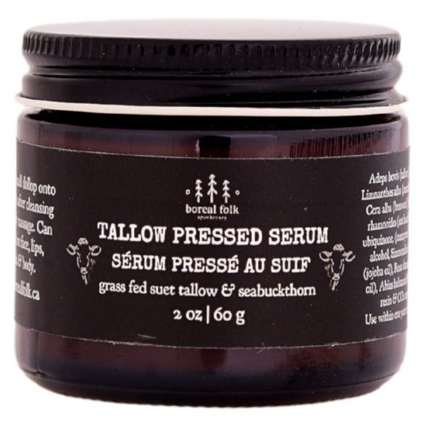 Jar of Boreal Folk Tallow Pressed Serum 2oz/60g 
