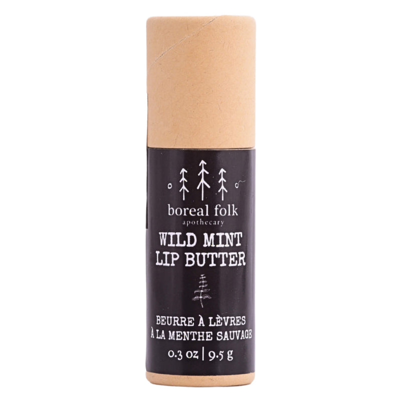 Tube of Boreal Folk Wild Mint Lip Butter 0.3oz/9.5g
