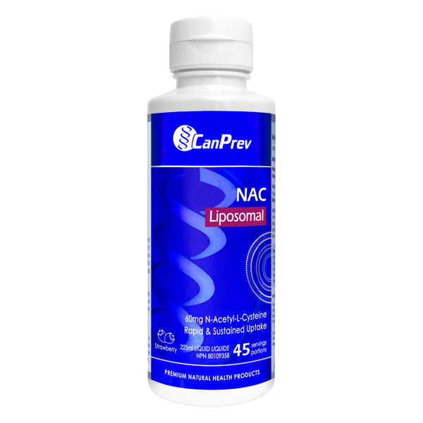 Bottle of CanPrev Liposomal NAC Strawberry 45 Servings