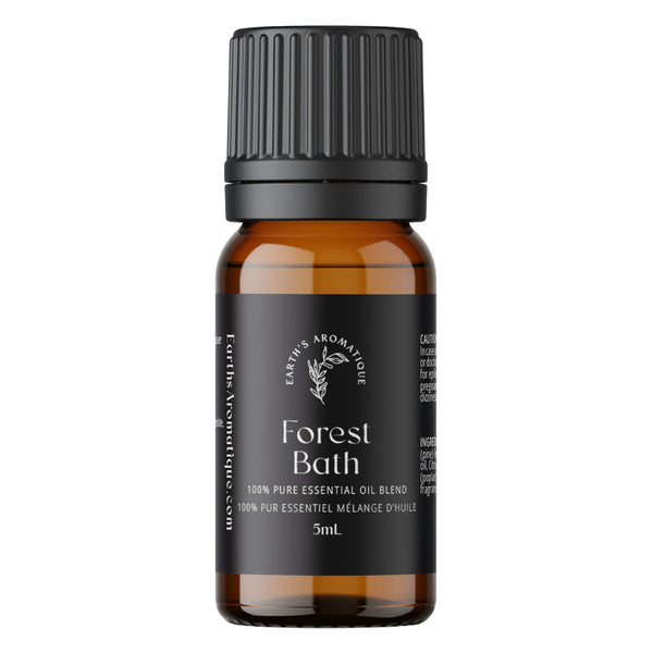 Bottle of Earth's Aromatique Forest Bath Essential Oil Blend 5mL
