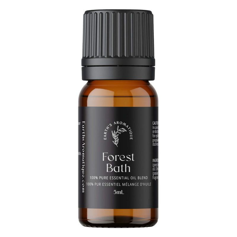 Bottle of Earth's Aromatique Forest Bath Essential Oil Blend 5mL
