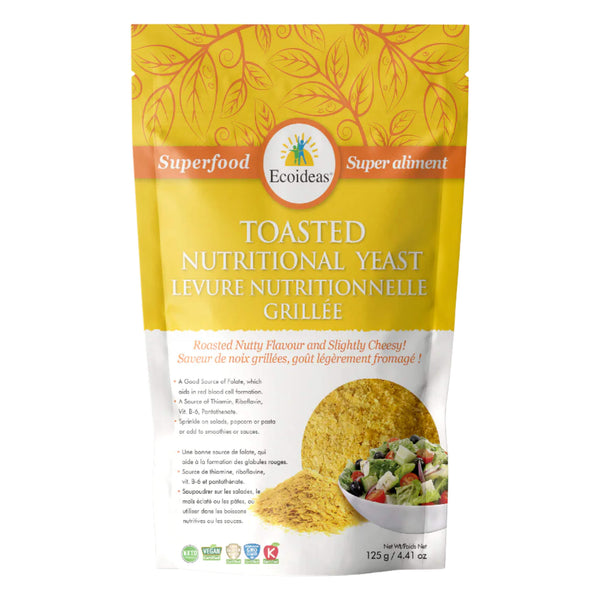 Bag of Ecoideas Toasted Nutritional Yeast 125g
