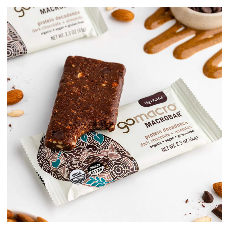 Go Macro MacroBar - Protein Decadence, Dark Chocolate + Almonds Lifestyle
