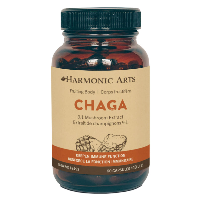 Bottle of Harmonic Arts Chaga 60 Capsules
