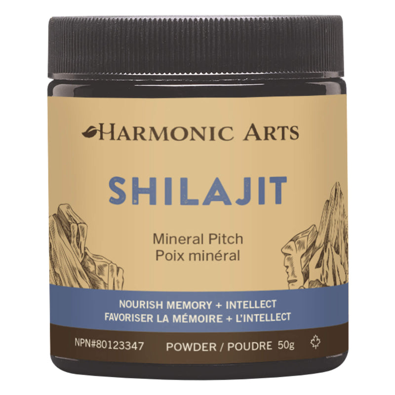 Bottle of Harmonic Arts Shilajit Powder 50 Grams
