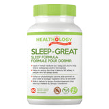 Bottle of Healthology Sleep-Great Sleep Fomrula 60 Vegetable Capsules
