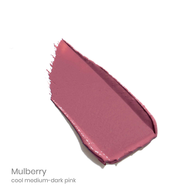Jane Iredale ColorLuxe Hydrating Cream Lipstick Colour Swatch Mulberry
