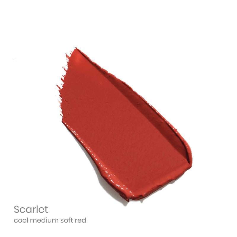 Jane Iredale ColorLuxe Hydrating Cream Lipstick Colour Swatch Scarlet

