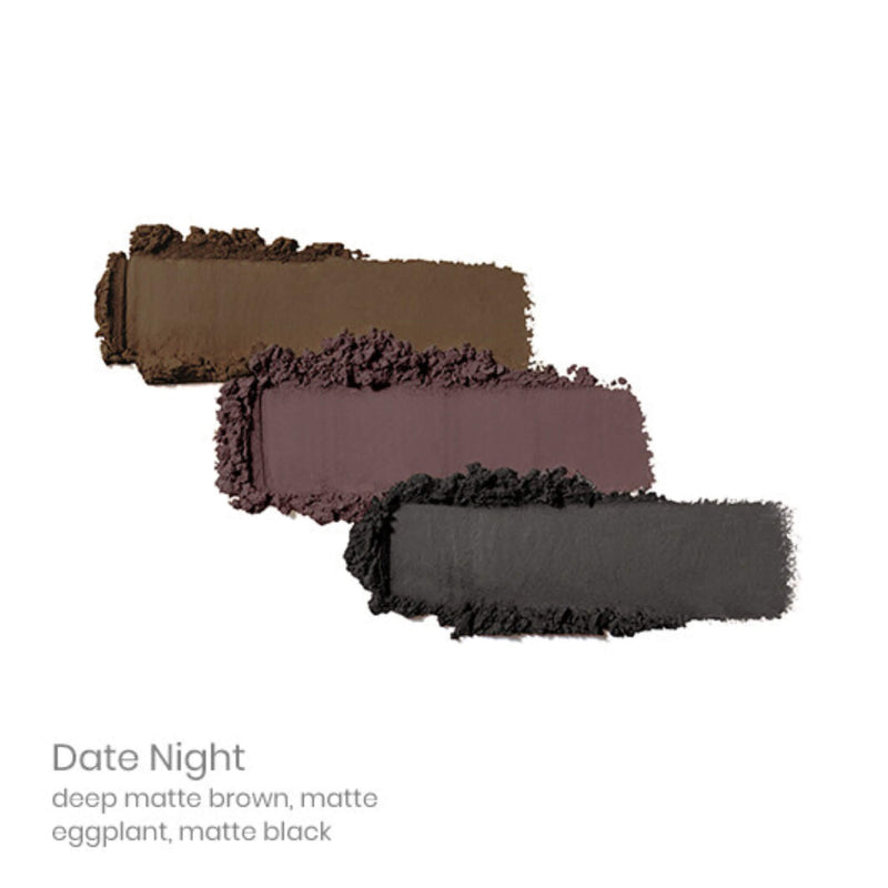 Swatch of Jane Iredale PurePressed Eyeshadow Trio Date Night
