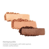Swatch of Jane Iredale PurePressed Eyeshadow Trio Honeysuckle
