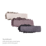 Swatch of Jane Iredale PurePressed Eyeshadow Trio Sundown
