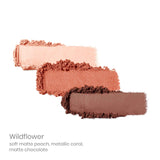 Swatch of Jane Iredale PurePressed Eyeshadow Trio Wildflower
