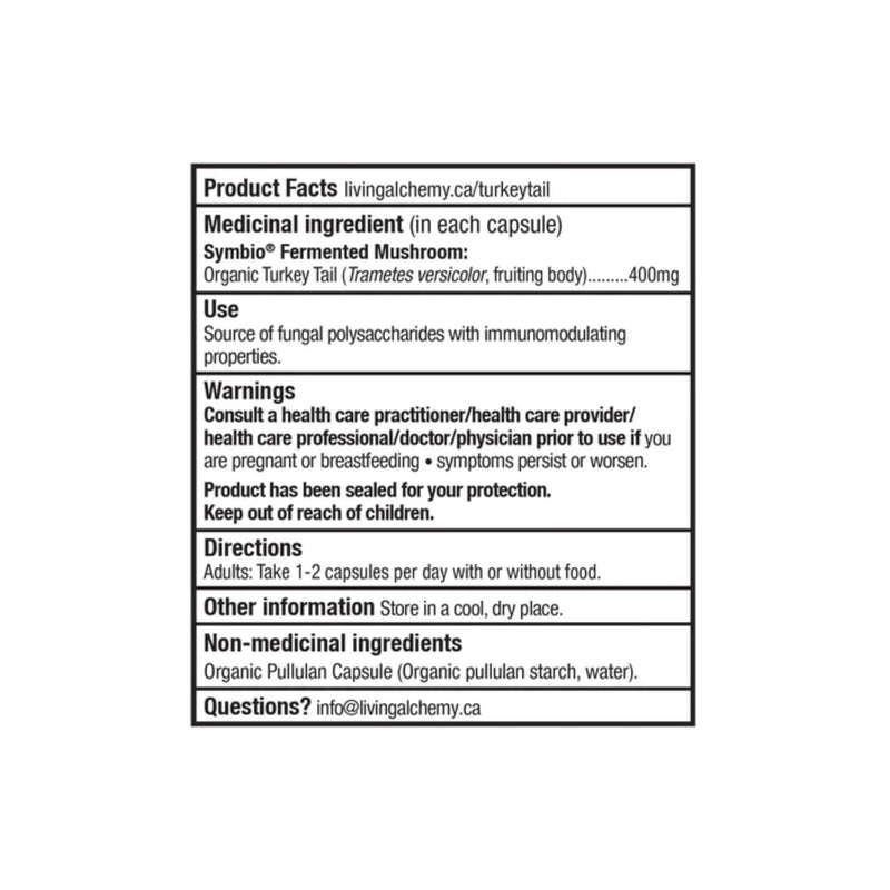 Living Alchemy MycoSynergy Fermented Mushrooms - Turkey Tail - Information
