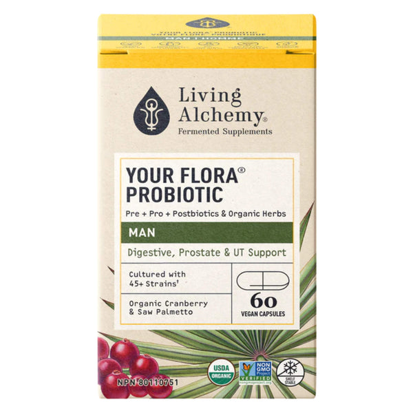 Box of Living Alchemy Your Flora Man 60 Capsules
