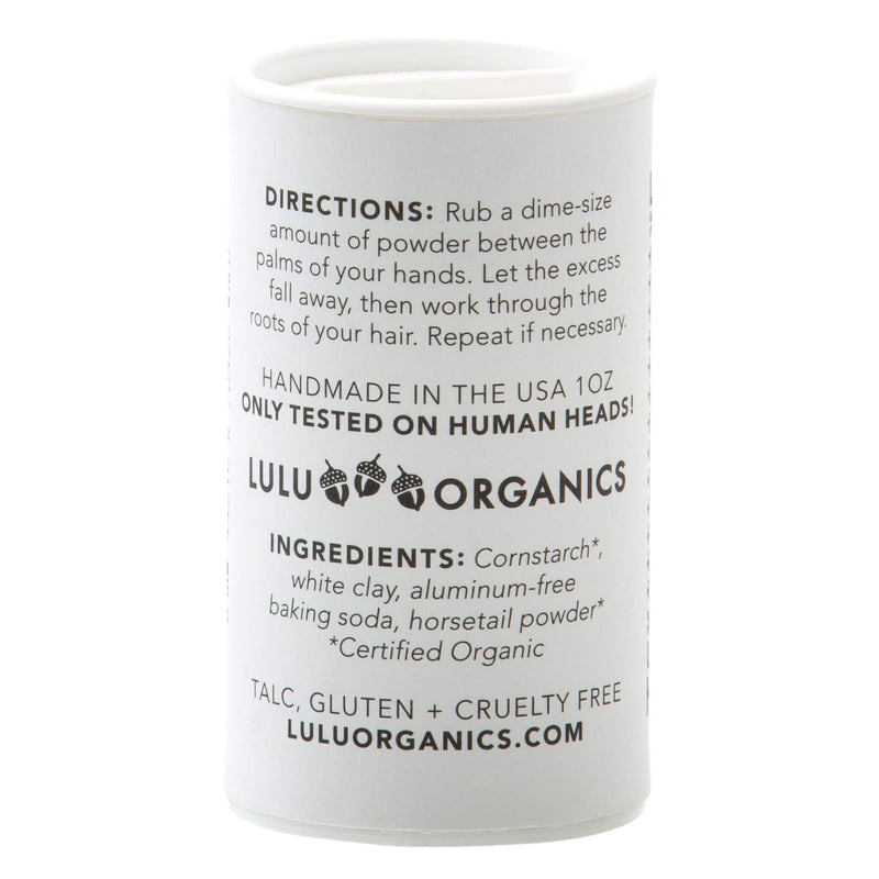Lulu Organics - Organic Hair Powder Back 1oz (Travel Size)
