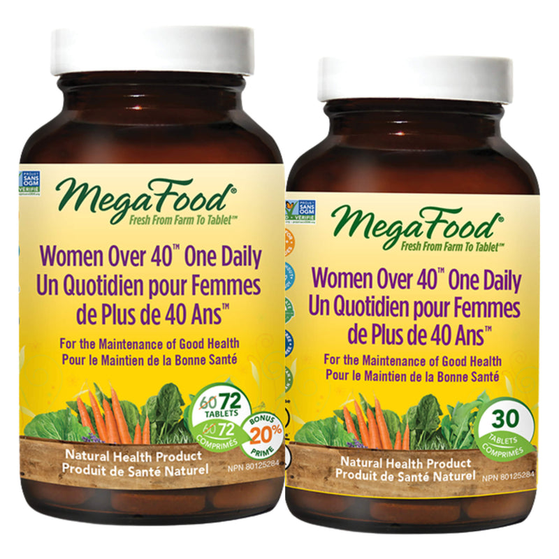 MegaFood Women Over 40 One Daily Bonus Pack (72+30) Bottles
