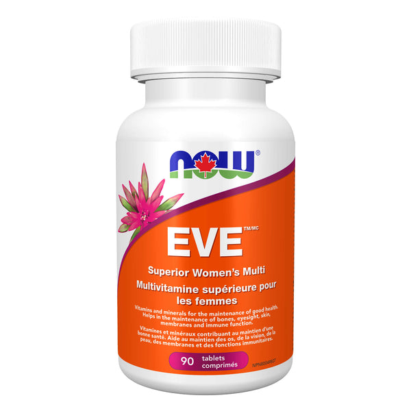 Bottle of NOW EVE Women'sMulti 2/day 90Tablets