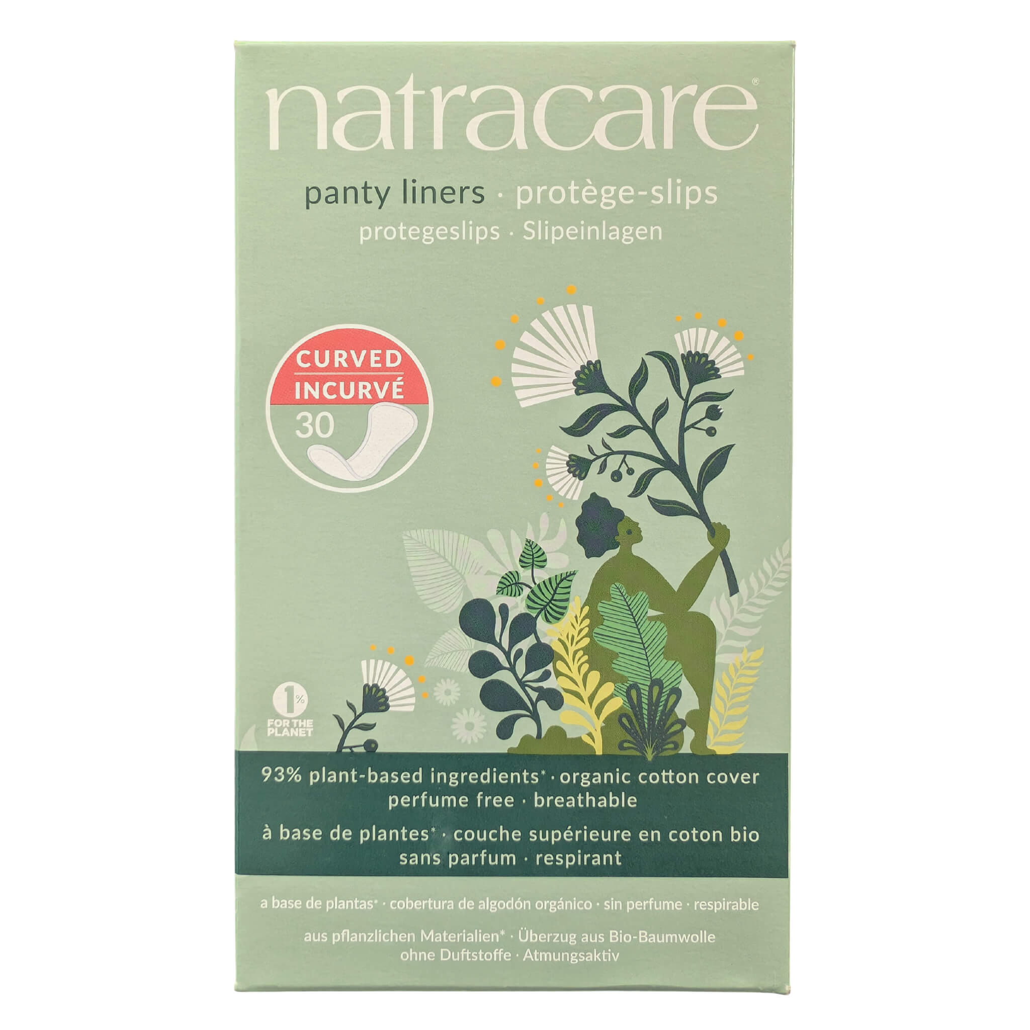Optimum Health | Natracare - Curved Panty Liners