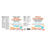 Natural Factors Total Body Multi Collagen™ Protein Types I, II, III, V, X (Unflavoured) Label
