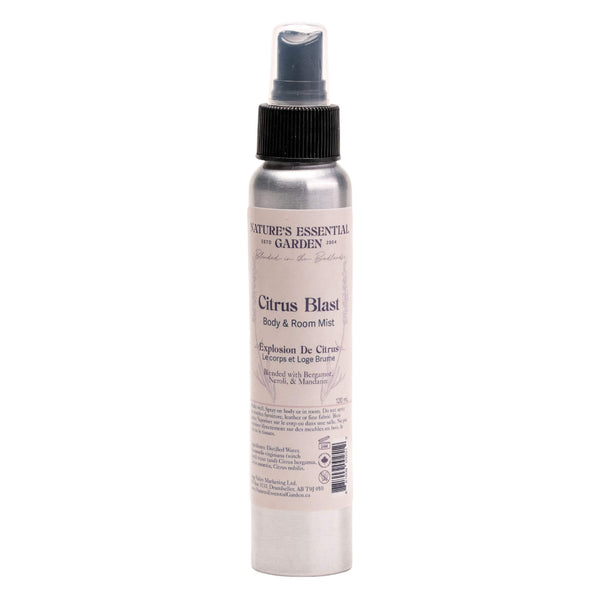 Spray Bottle of Nature's Essential Garden Body & Room Spray - Citrus Blast 120ml
