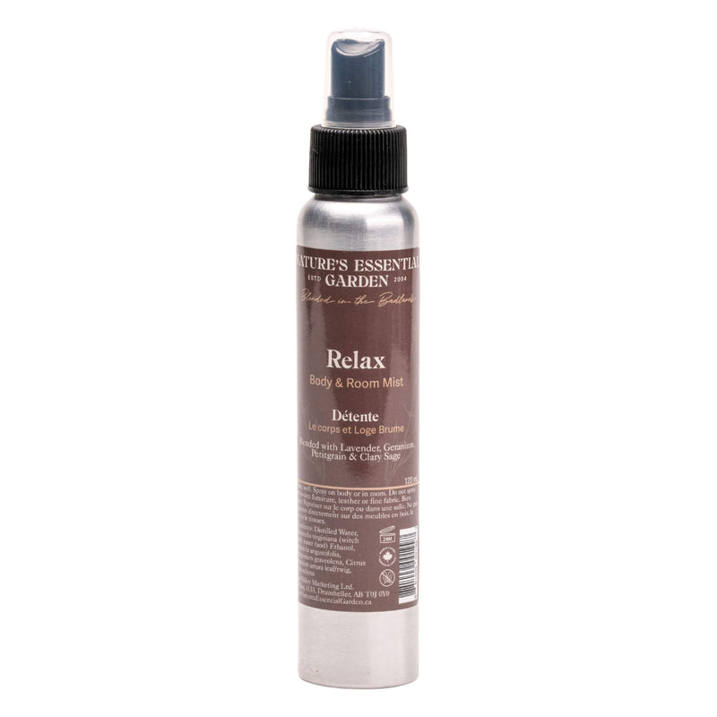 Spray Bottle of Nature's Essential Garden Body & Room Spray - Relax 120ml
