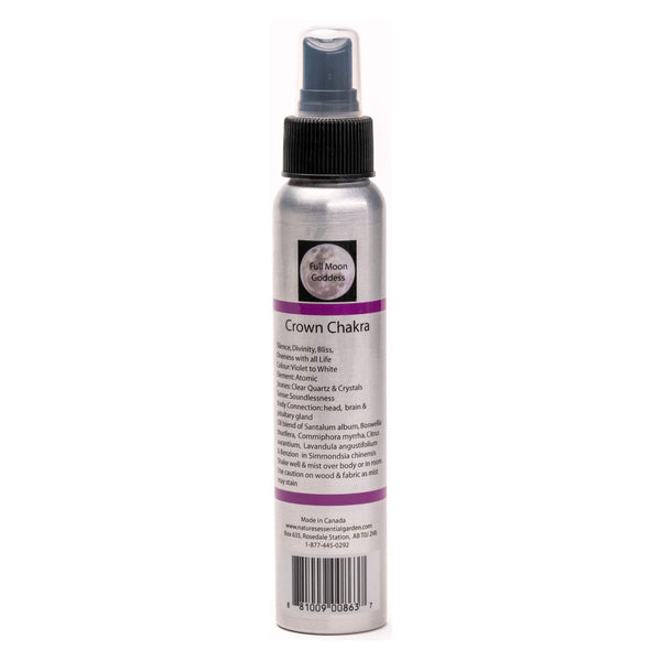Spray Bottle of Nature's Essential Garden Chakra Spray - Crown - Violet 120ml
