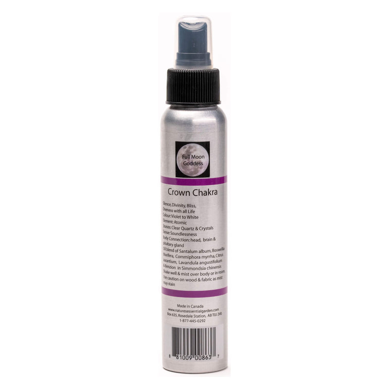 Spray Bottle of Nature's Essential Garden Chakra Spray - Crown - Violet 120ml
