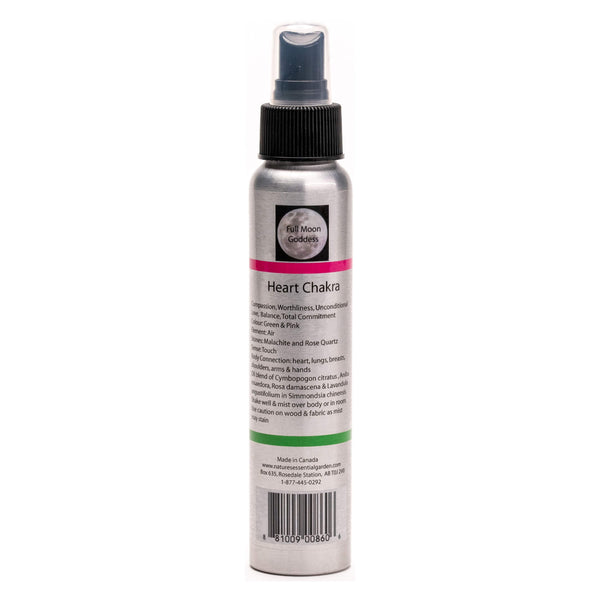 Spray Bottle of Nature's Essential Garden Chakra Spray - Heart - Green 120ml
