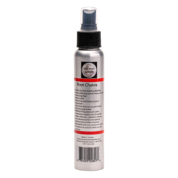 Spray Bottle of Nature's Essential Garden Chakra Spray - Root - Red 120ml
