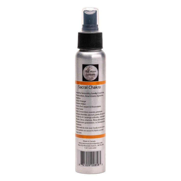 Spray Bottle of Nature's Essential Garden Chakra Spray - Sacral - Orange 120ml
