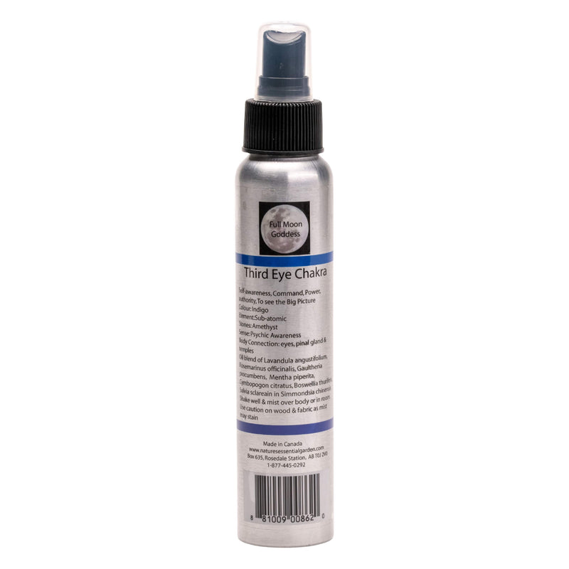 Spray Bottle of Nature's Essential Garden Chakra Spray Third Eye Indigo 120ml
