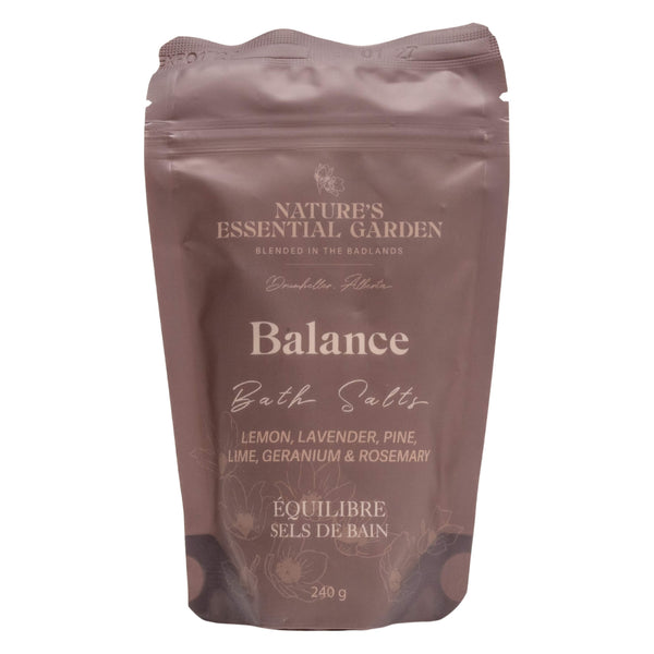 Bag of Nature's Essential Garden Bath Salts - Balance 240g
