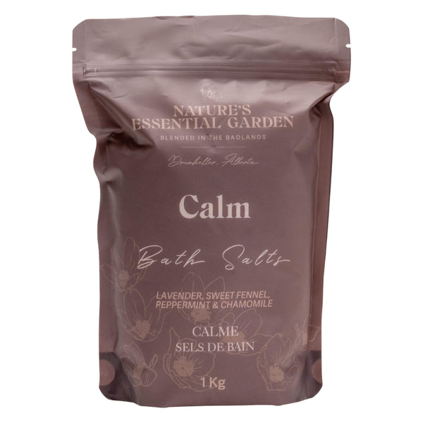 Bag of Nature's Essential Garden Bath Salts - Calm 1Kg
