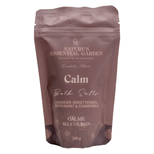 Bag of Nature's Essential Garden Bath Salts - Calm 240g
