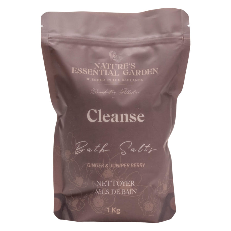 Bag of Nature's Essential Garden Bath Salts - Cleanse 1Kg
