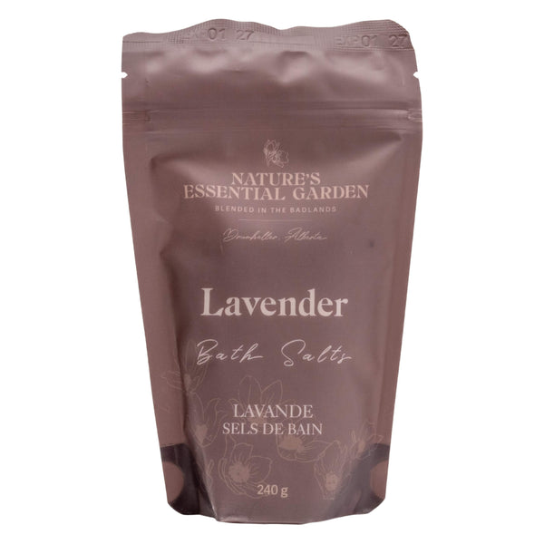 Bag of Nature's Essential Garden Bath Salts - Lavender 240g
