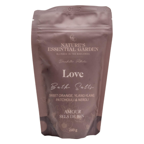 Bag of Nature's Essential Garden Bath Salts - Love 240g
