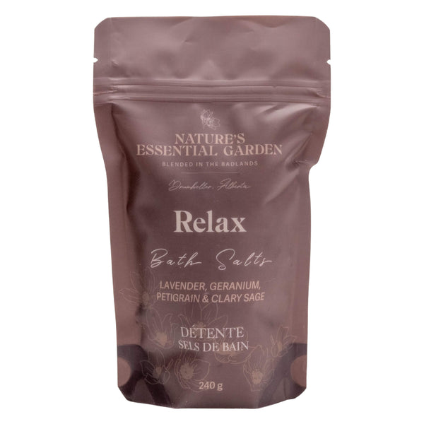 Bag of Nature's Essential Garden Bath Salts - Relax 1Kg
