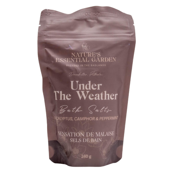 Bag of Nature's Essential Garden Bath Salts - Under The Weather 240g

