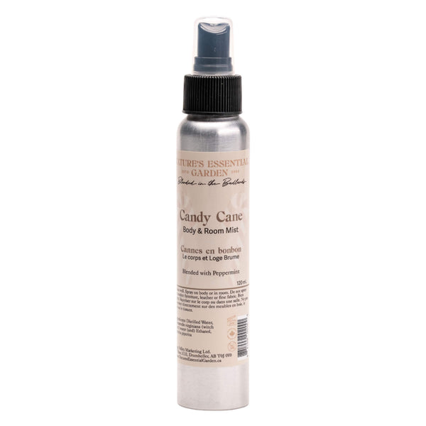 Spray Bottle of Nature's Essential Garden Body & Room Spray - Candy Cane 120ml
