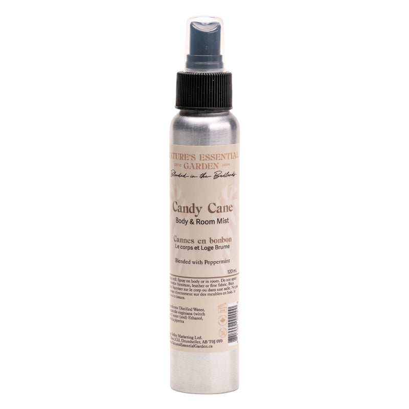 Spray Bottle of Nature's Essential Garden Body & Room Spray - Candy Cane 120ml
