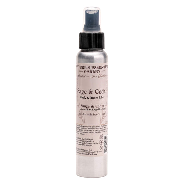 Spray Bottle of Nature's Essential Garden Body & Room Spray - Cedar Sage 120ml
