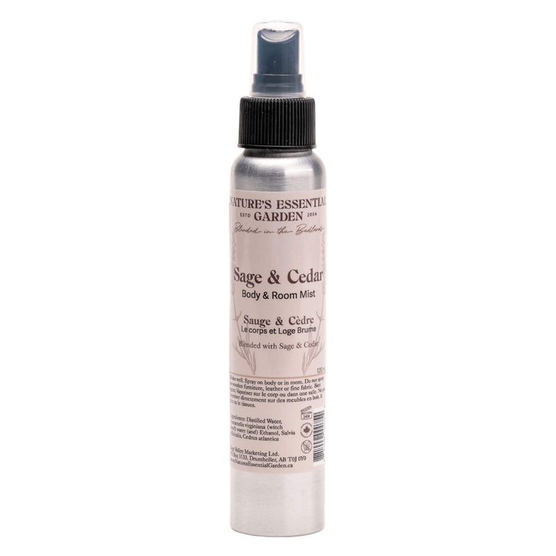 Spray Bottle of Nature's Essential Garden Body & Room Spray - Cedar Sage 120ml
