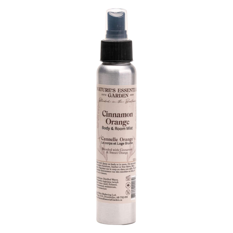 Spray Bottle of Nature's Essential Garden Body & Room Spray - Cinnamon Orange 120ml
